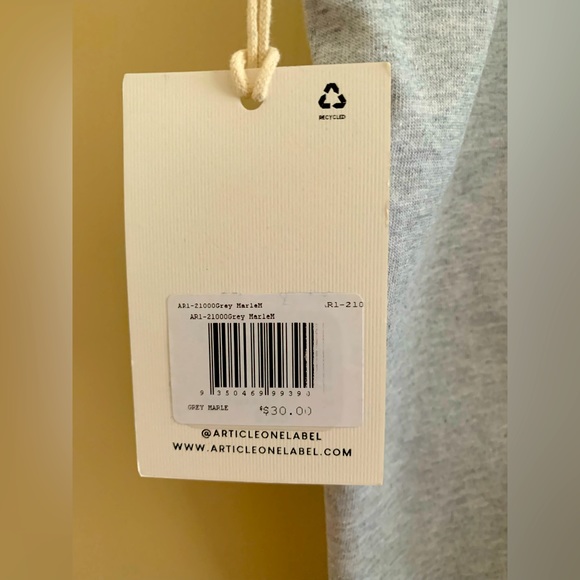 Article One Classic Grey Marle Tank Size M - Picture 6 of 6